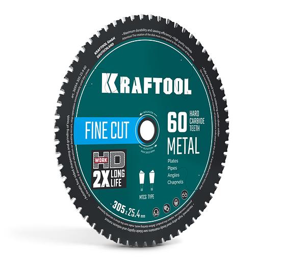 KRAFTOOL Metal Cut 305 х 25.4 мм, 60Т, диск пильный по металлу и стали (36954-305-25.4-60) фото 1