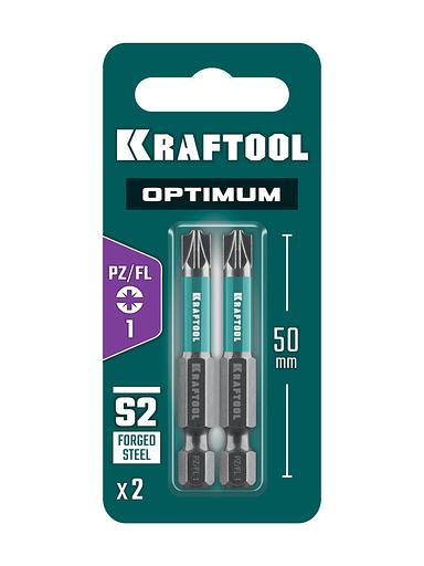 KRAFTOOL OPTIMUM PZ/FL 1, 50 мм, 2 шт, биты (261241-1-50-2) фото 5