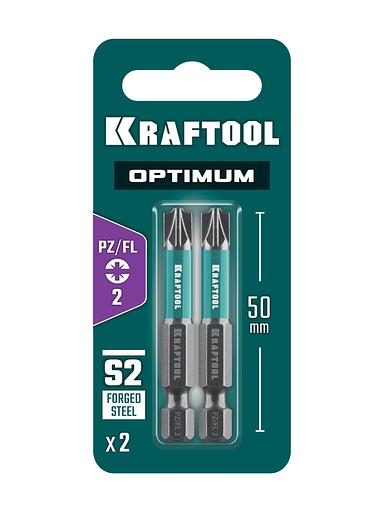 KRAFTOOL OPTIMUM PZ/FL 2, 50 мм, 2 шт, биты (261241-2-50-2) фото 5