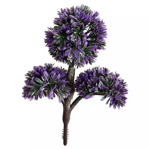 Букет искусственных цветов (фиолет) (тройной) 864-12 25см фото 1