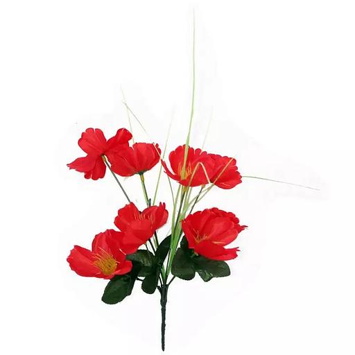 Букет с маками 8 голов 30см 360-327 фото 1