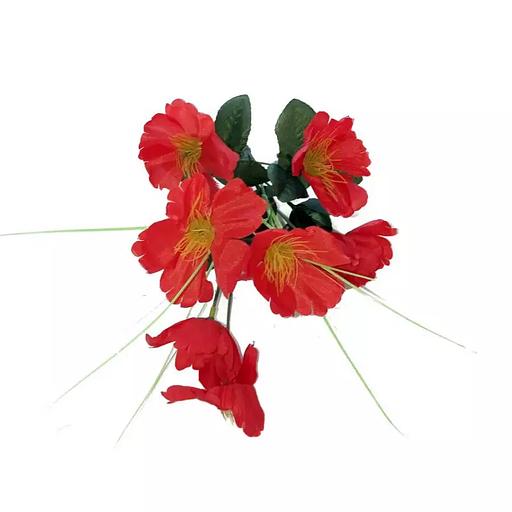 Букет с маками 8 голов 30см 360-327 фото 2