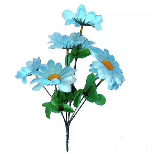 Букет ромашек 7 голов с мягк. серединой 31см фото 3