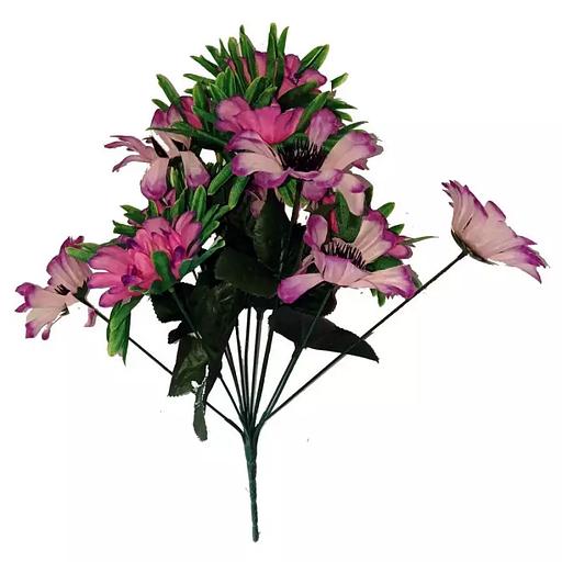 Букет астр с герберами 12 голов (6+6) 38см 094-596+599 фото 2