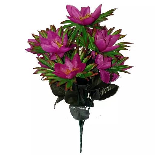 Цветочная композиция с георгинами 12 голов (6+6) 38см 094-315+516 фото 1