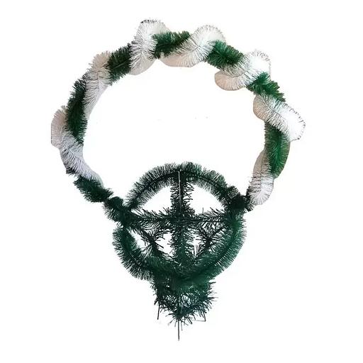 Ритуальный фон корзины «Антониос» к53-р90-ё40-ц20-лк50 95см фото 1