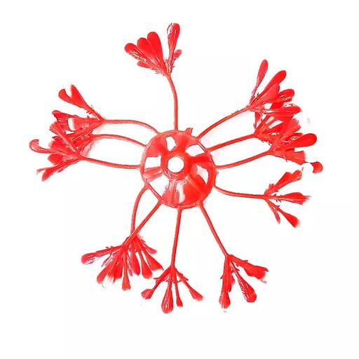 Добавка середина Красная с белыми конч. (с крепл.) 6,5см 14с 1036шт/кг фото 1