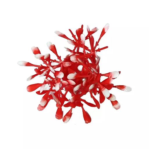 Добавка середина Красная с белыми конч. (с крепл.) 6,5см 14с 1036шт/кг фото 3