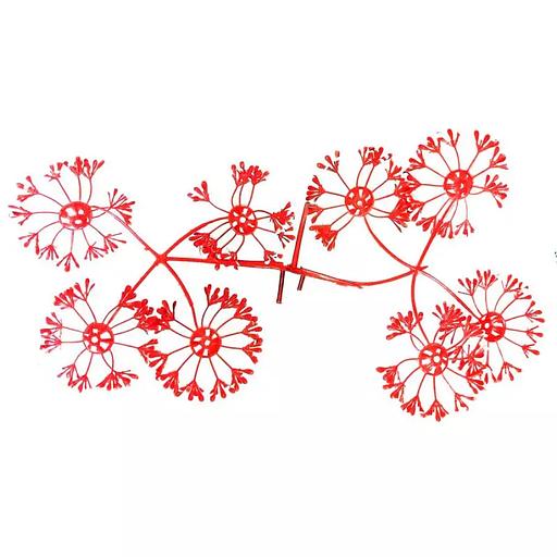 Добавка середина Красная с белыми конч. (с крепл.) 6,5см 14с 1036шт/кг фото 4