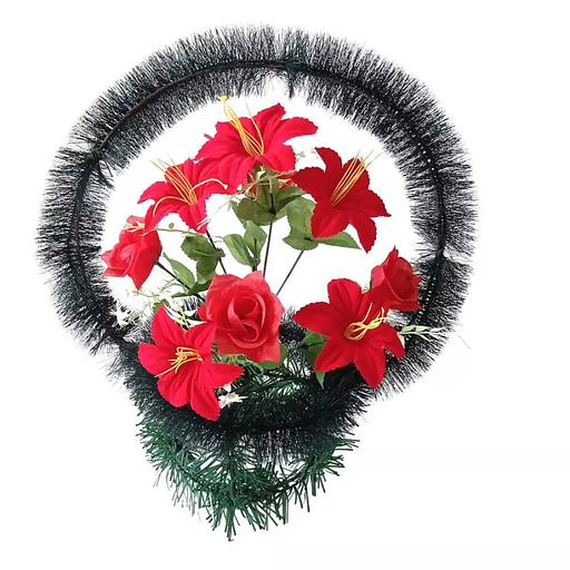 Рит-ная корзина Будион (розы,лилии) ф269-р50-д90-н312-г258-г614 57см фото 1