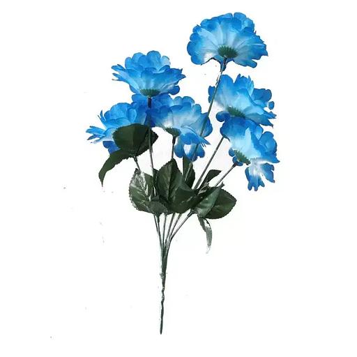 Букет с васильками 6 голов 34см 086-658 фото 4