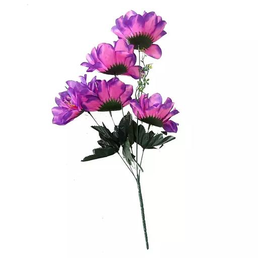 Декор.букет георгинов на 5 голов 51см 283-637 фото 2