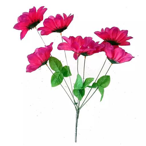 Букет с георгинами 7 голов 44см 350-636 фото 3