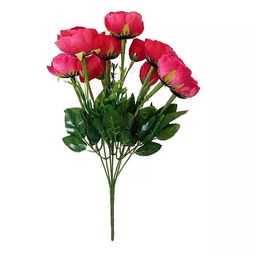 Букет 7 веток 7 больших пионовидных роз + 4 малых 37см фото 3