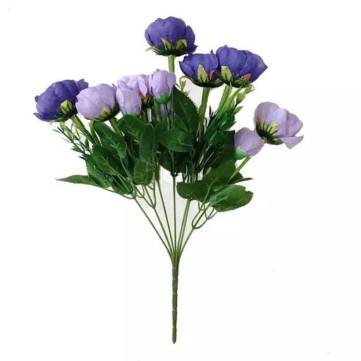 Букет 7 веток 7 больших пионовидных роз + 4 малых 37см фото 4