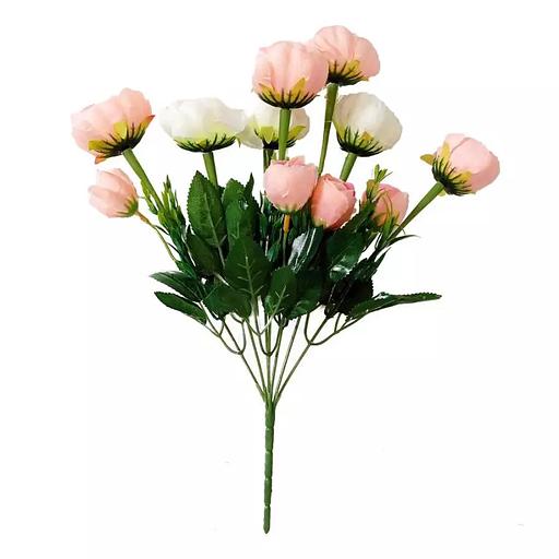 Букет 7 веток 7 больших пионовидных роз + 4 малых 37см фото 5