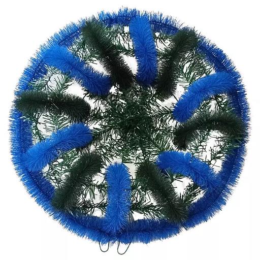 Фон ритуальный BLUE 3D-круг к21-р120-ё20-ц45-лк60 68см фото 2