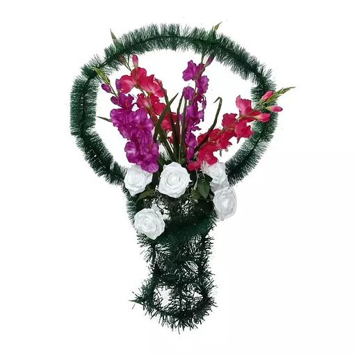 Рит-ная корзина Агитина (розы и гладиолусы) ф272-р120-авс950-авс954 95см фото 1