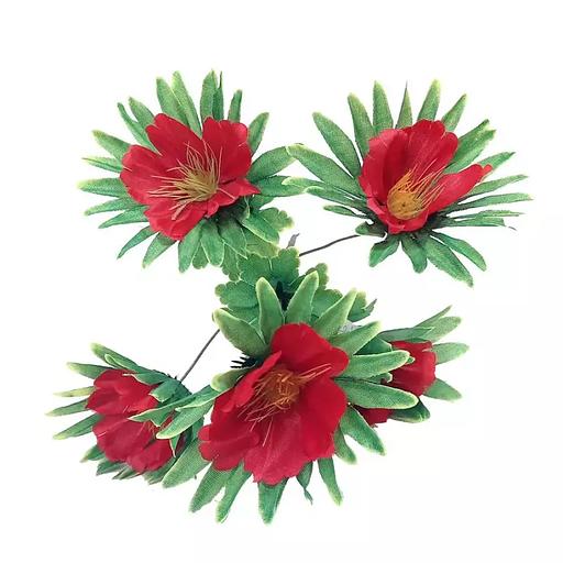 Букет с маками 5 голов 33см 366-606 фото 2