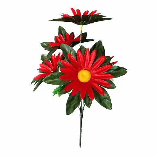 Букет с ромашками 5 голов 32см 366-654 фото 2