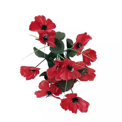 Букет из маков 12 голов 38см 019-004 фото 2