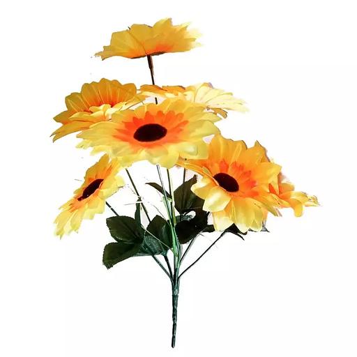Букет подсолнухов 7 голов 34см 002-111 фото 1