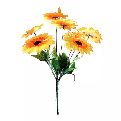 Букет с подсолнухом на 7 голов 47см 049-111 фото 1