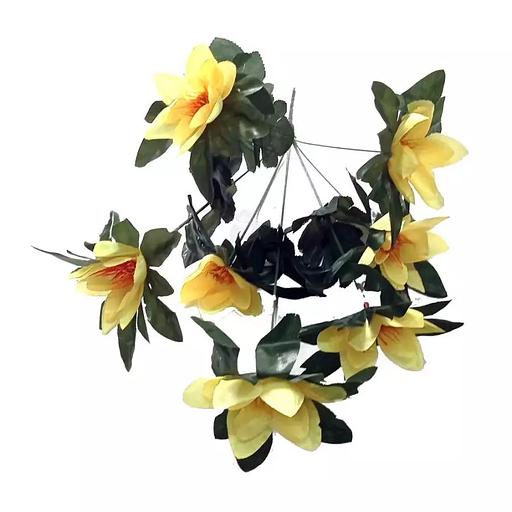 Букет с георгинами 7 голов 42см 386-648 фото 1