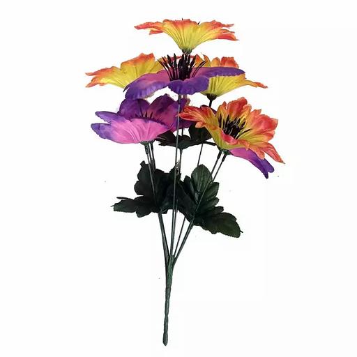 Букет клематисы с кувшинками 8 голов (4+4) 43см 421-703+594 фото 1