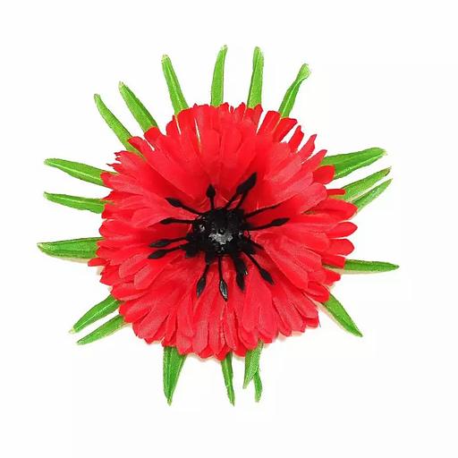 Головка астры Пулюр с листом 3сл 16см 375-л067-187-186Ч 1/35 фото 2