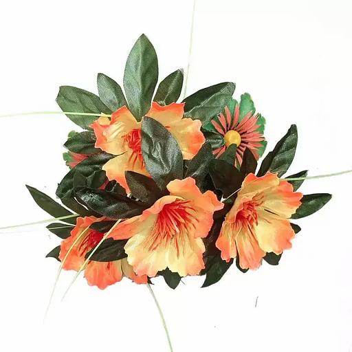 Композиция букет астры с герберами 7 голов (2 вида 3+4) 31см 343-704+551 фото 2