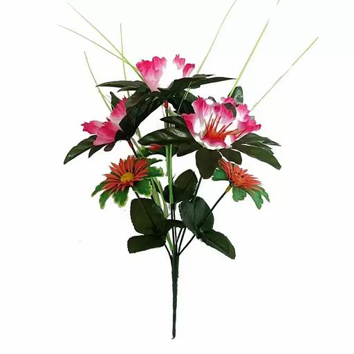 Композиция букет астры с герберами 7 голов (2 вида 3+4) 31см 343-704+551 фото 3