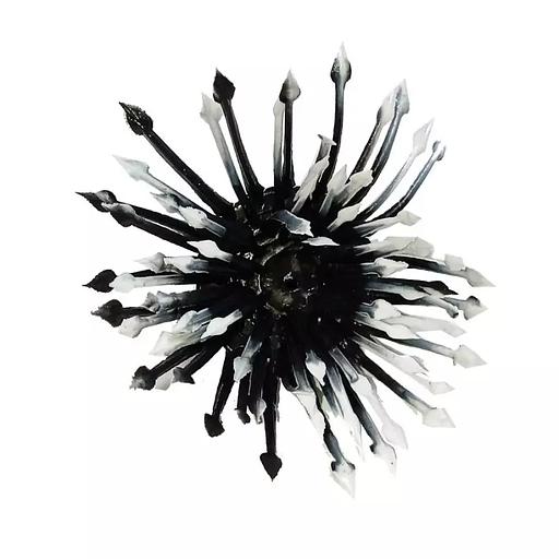 Добавка тычинка чёрно-белая с ножкой 5см 841шт/кг фото 1