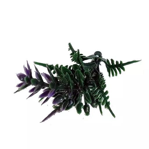 Добавка на ветку сквозняк зелёная с фиолетовым 8см 786шт/кг фото 1