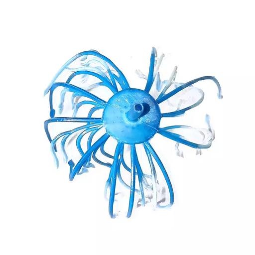 Добавка тычинка густая синяя с белыми кончиками с ножкой 5,5см 510шт/кг фото 2