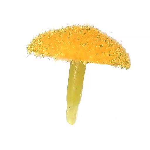 Добавка серединка мохнатая для ромашки жёлтая 24мм 1680шт/кг фото 1