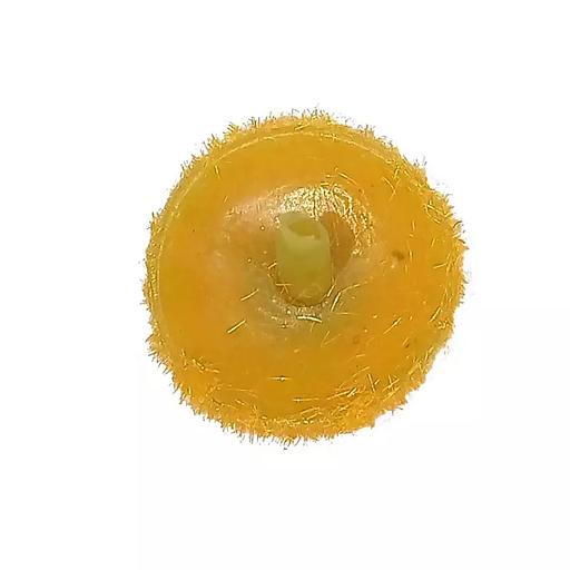 Добавка серединка мохнатая для ромашки жёлтая 24мм 1680шт/кг фото 2