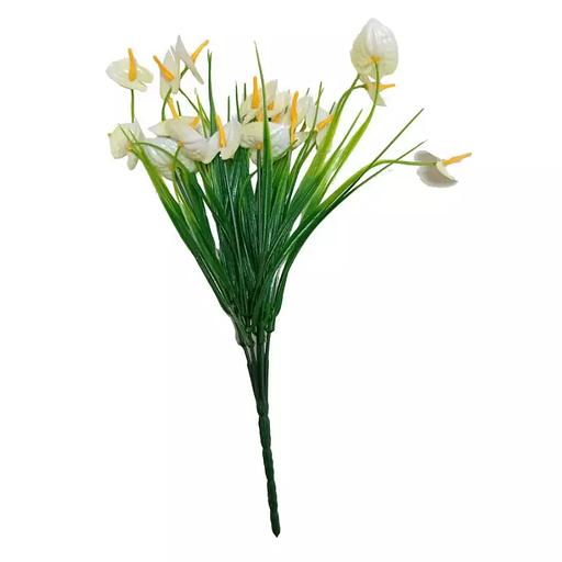 Букет антуриума (калла) пластмассовый 7 веток 32см фото 4