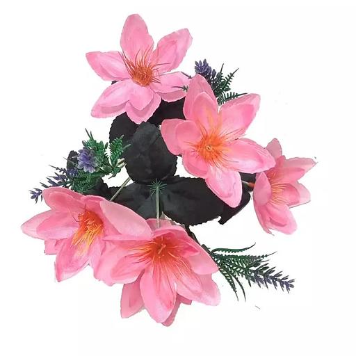 Букет георгинов 7 голов с фиолет. доб. 34см 434-315 фото 3