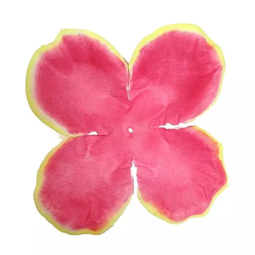 Заг-ка для розы YZ-8 бордовой с жёлт.кантом 4-кон.средн.кругл. 11-12,7см 1484шт/кг фото 1