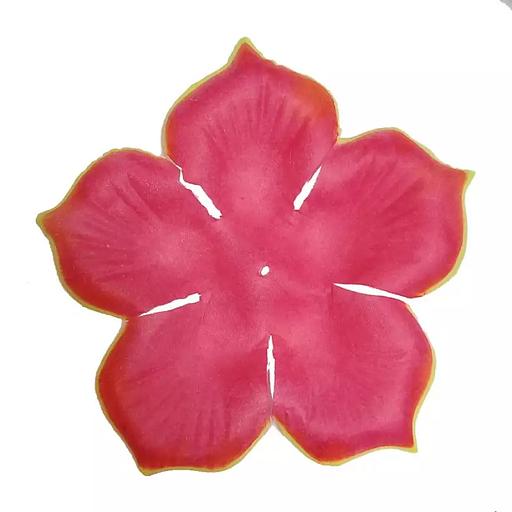 Заг-ка для розы YZ-8 бордовой с жёлт.кантом 5-кон.больш.остр. 14,1см 972шт/кг фото 1