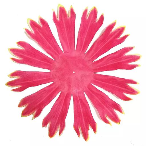 Заг-ка для хризантемы YZ-10 бордовой с жёлт.кантом 18,5см 665шт/кг фото 1