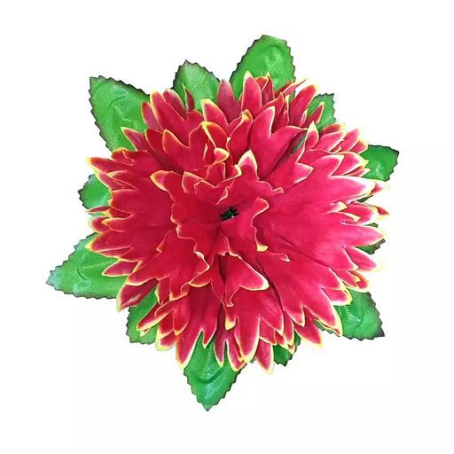 Головка хризантемы Навара с листом 5сл 21см 458-л084-204-201-107 1/14 фото 1