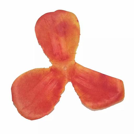 Заг-ка для розы YZ-72 оранжевой с жёлт.кантом 3-кон. больш. 13,7см 1672шт/кг фото 1