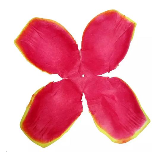 Заг-ка для розы YZ-63 бордовой с жёлт.кантом 4-кон. малый узк. 13-16см 918шт/кг фото 1