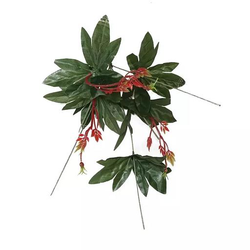 Подбукетник 6 голов 6 листов с 3 велюшками 42см 234-079с/029 фото 1