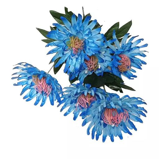 Букет с васильками на 6 голов 42см 461-784 фото 2