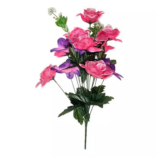 Кувшинки с розами 15 голов (2 вида 6+9) 55см 428-594+528 фото 4