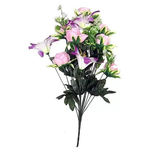 Лилии с розами 13 голов (2 вида 5+8) 55см 433-511+482 фото 1