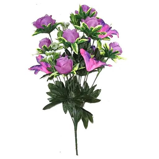 Лилии с розами 13 голов (2 вида 5+8) 55см 433-511+482 фото 4